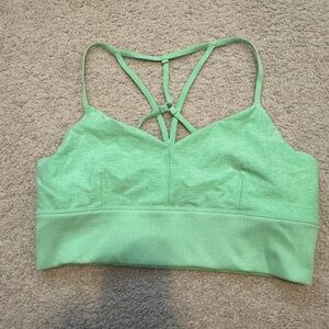 Alo Yoga Green Strappy Bralette